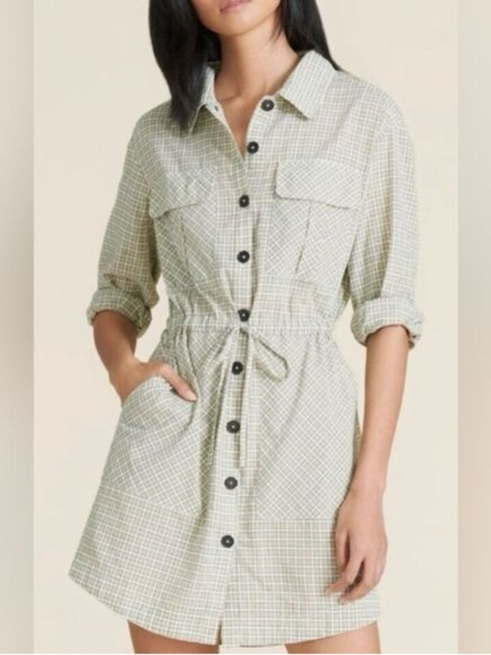 Veronica Beard Alyse Plaid Shirtdress Women’s size Medium